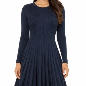 Calvin Klein Navy Blue Sweater Dress Medium